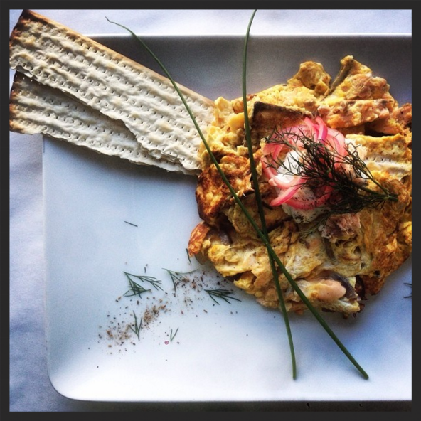Matzo Brei with smoked salmon at NOORD eetcafe | Instagram, @noordphilly