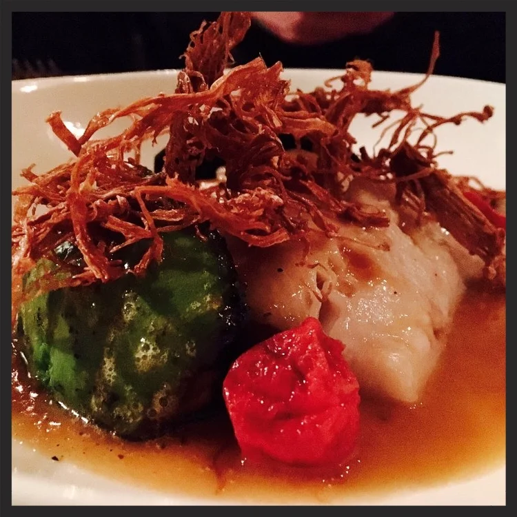 Black Cod with Charred avocado in TOmato Curry Broth AT ink. | Yelp, Juliet K.