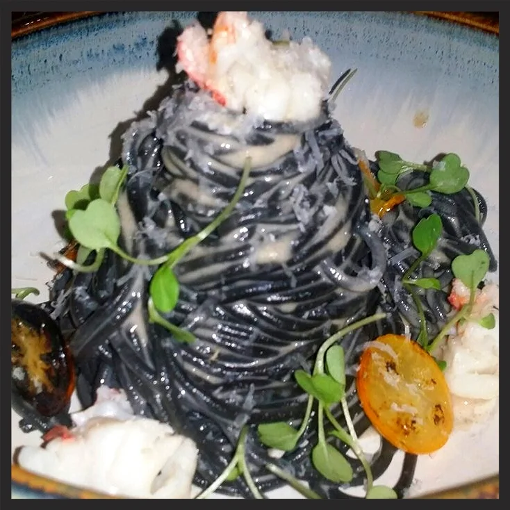 Squid Ink Pasta with Maine Lobster at Orsa & Winston | Yelp, Joseph a.