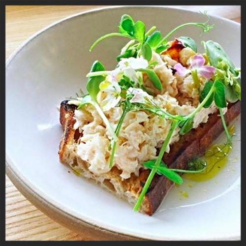 Crab Toast at Ninebark | Instagram @ninebark_napa