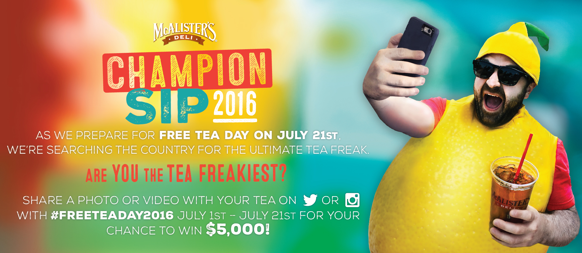 McAlister's social contest | McAlister's Deli