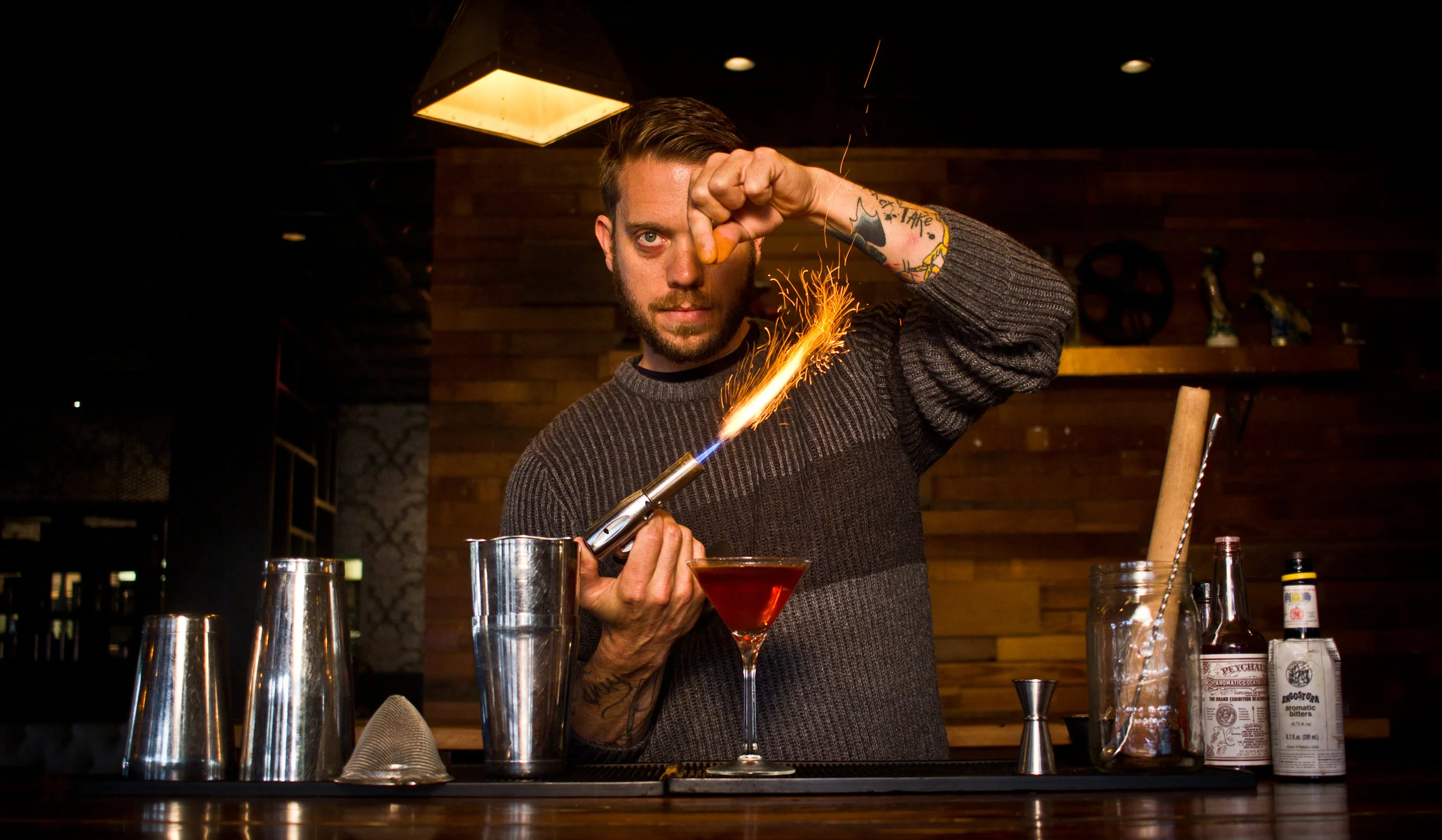 ALEX FLETCHER, HENRY'S MAJECTIC LEAD MIXOLOGIST. PHOTO COURTESY OF HENRY'S MAJECTIC.