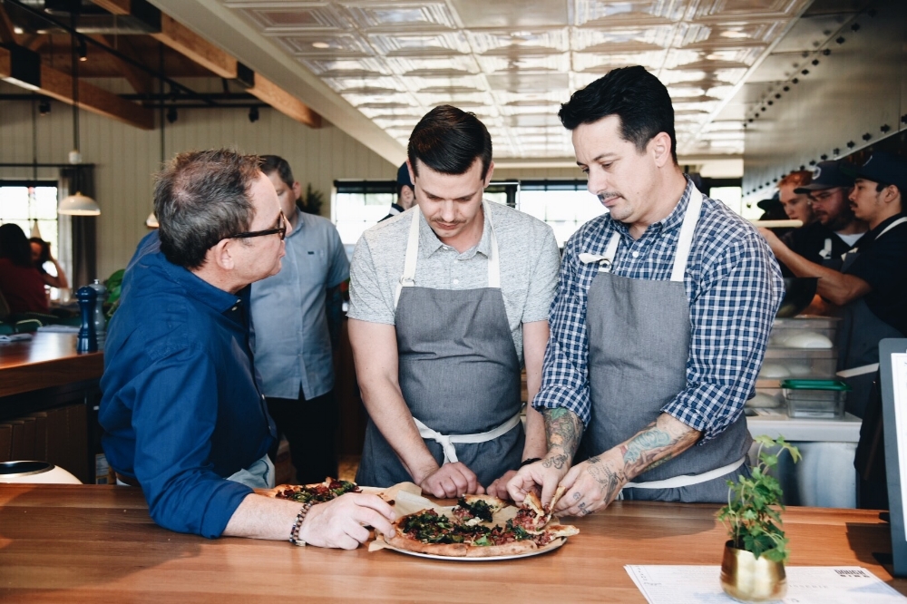 Sam Fox collaborating with chefs | AMAES PHOTOGRAPHY
