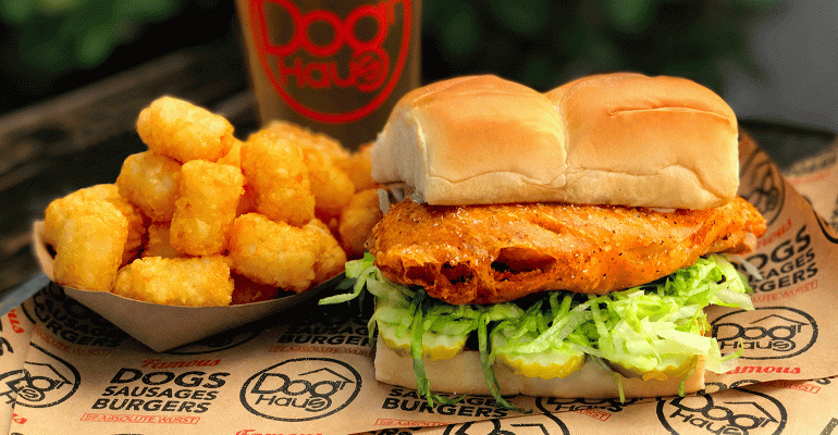 What The Cluck Dog Haus Intros A Chicken Sandwich To Its Menu Foodable Network