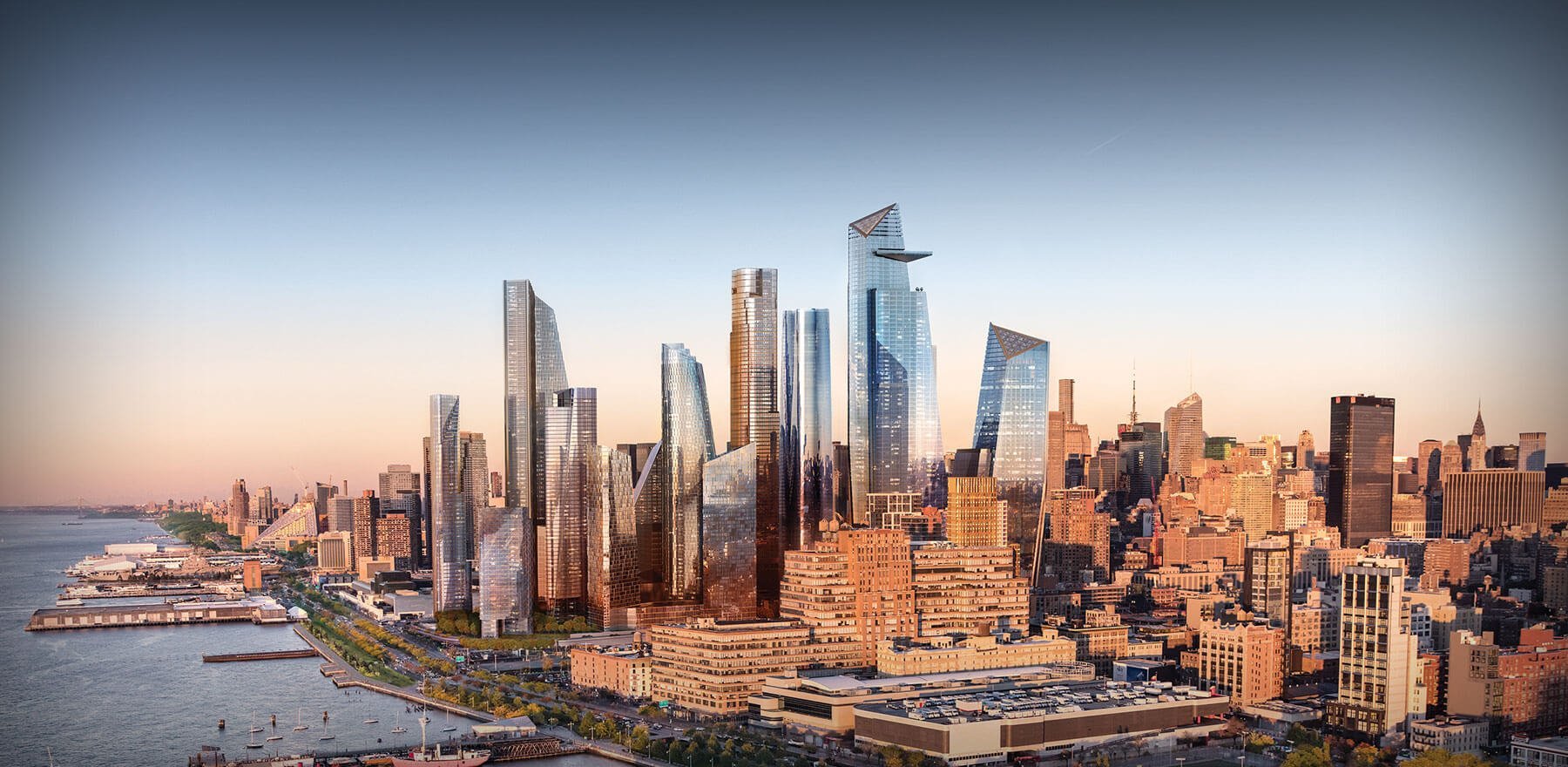 Hudson Yards Viewed from the Hudson River | Courtesy Related-Oxford
