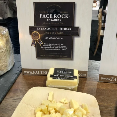 Face Rock Creamery Extra Aged Cheddar at the 2018 Summer Fancy Food Show | Foodable Network