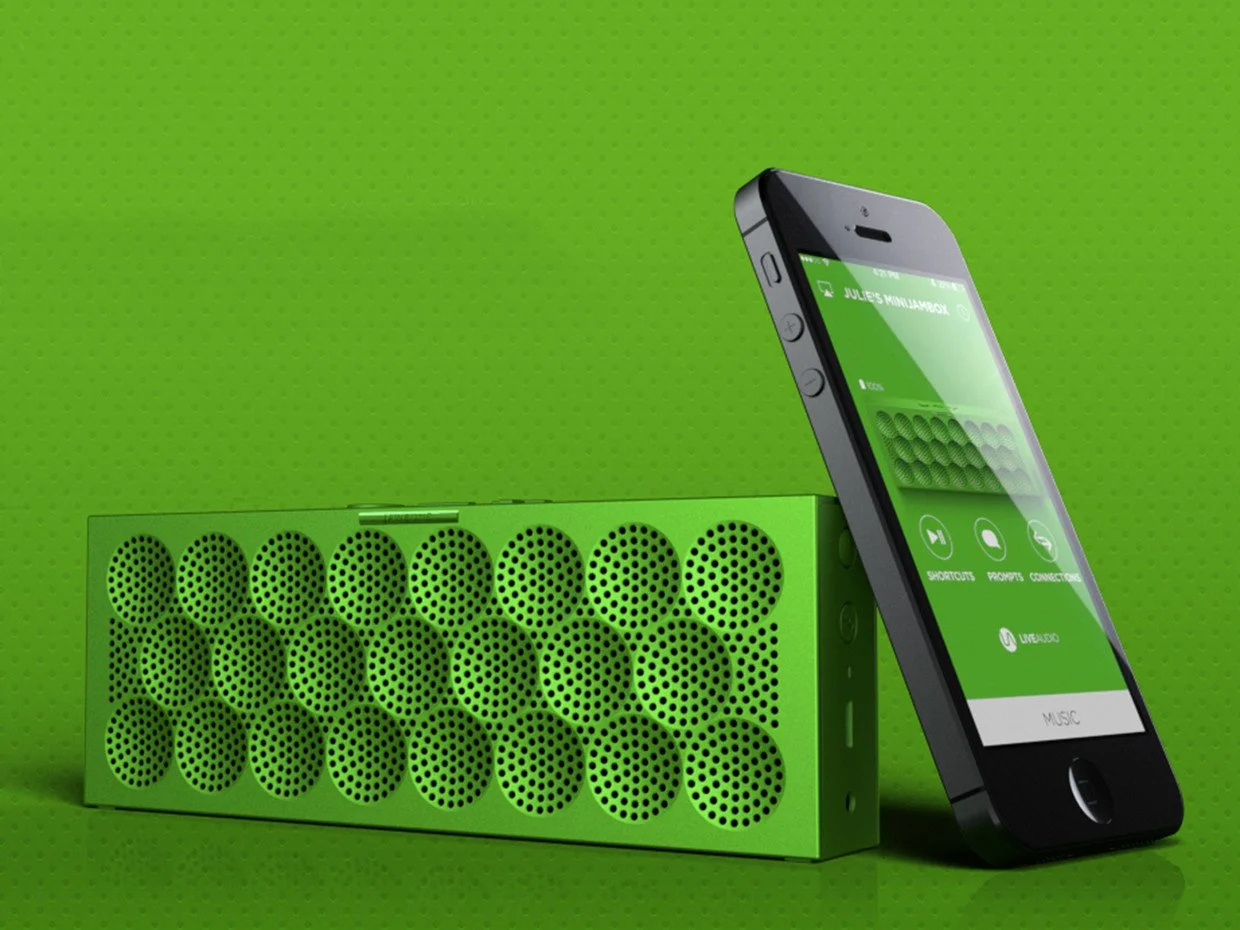 Mini Jambox with the Jawbone companion app