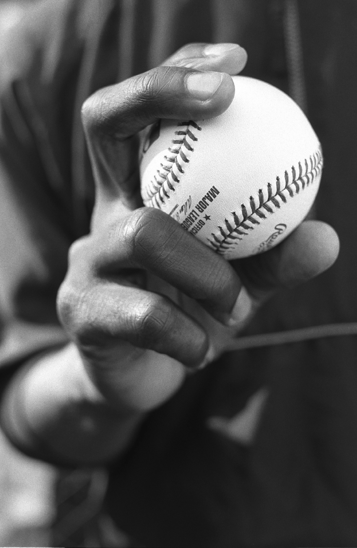 Hand of pitcher Felix Rodriquez