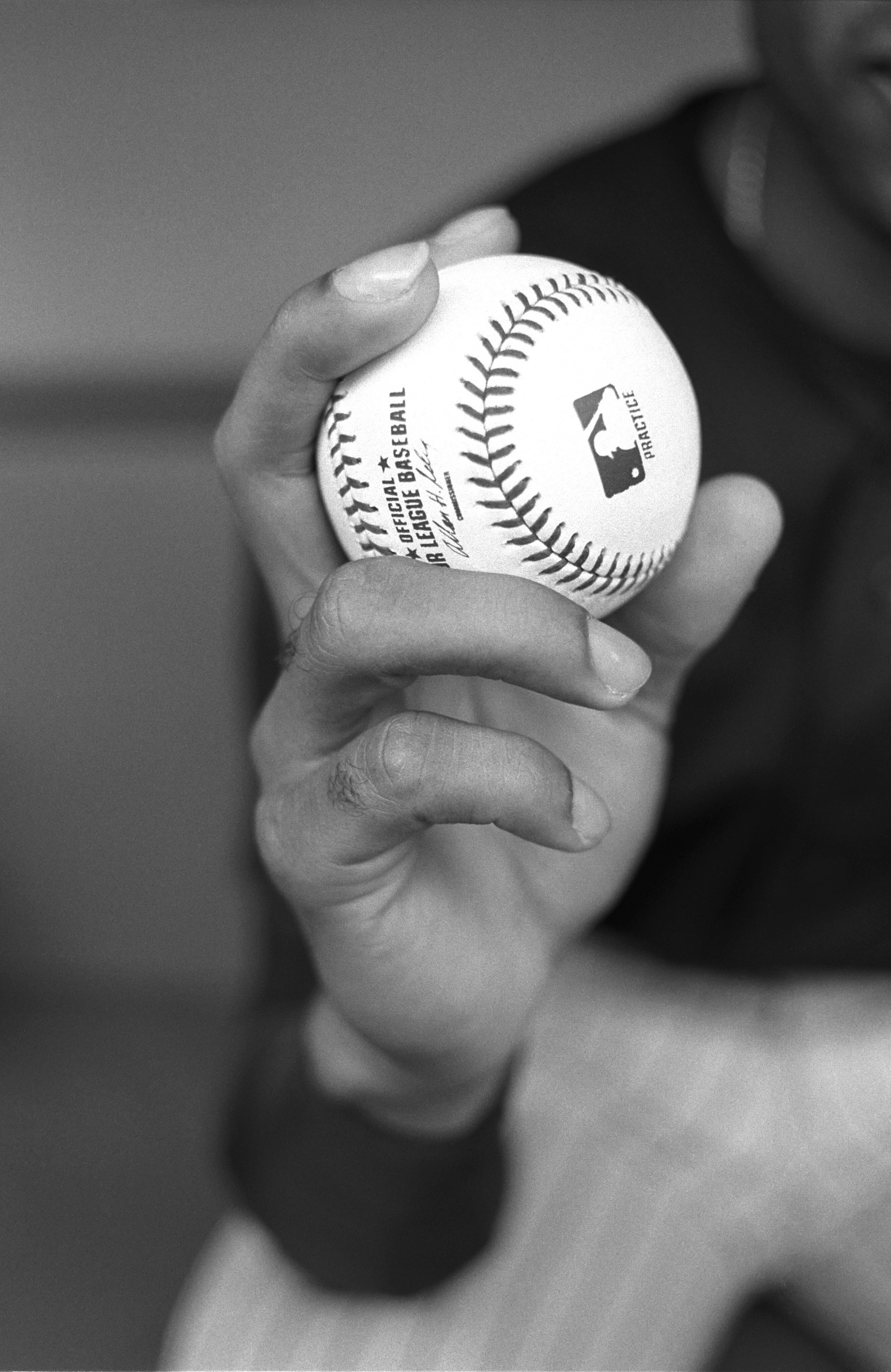 Hand of pitcher, Miguel Batista