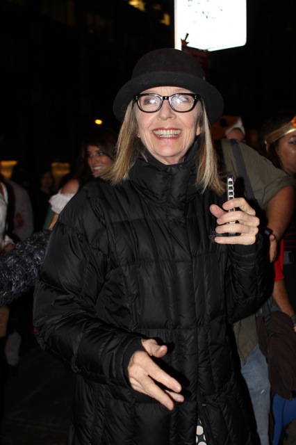 Diane Keaton taking pictures with her cell phone! ©2013 Rita Rivera