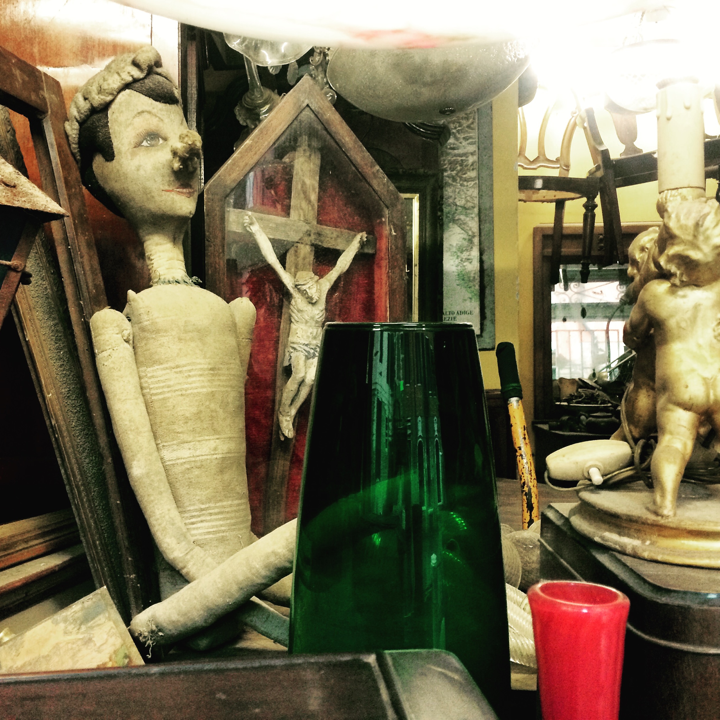 Antique shop window in Venice, Italy