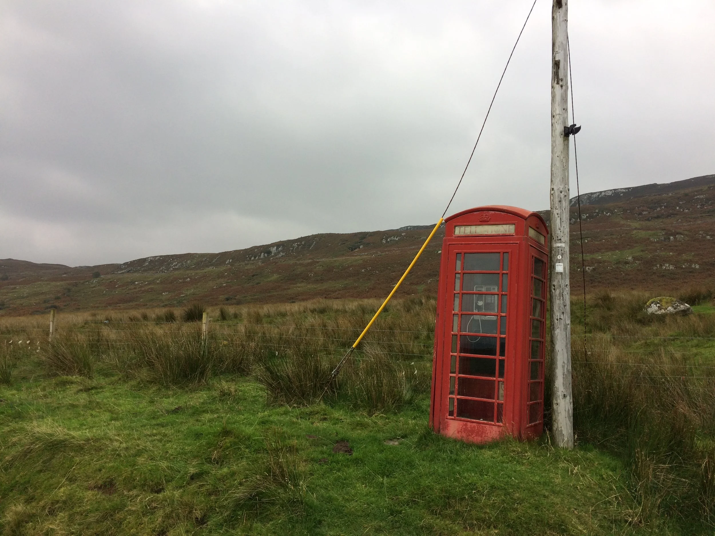 Phone in the middle of nowhere, Scotland