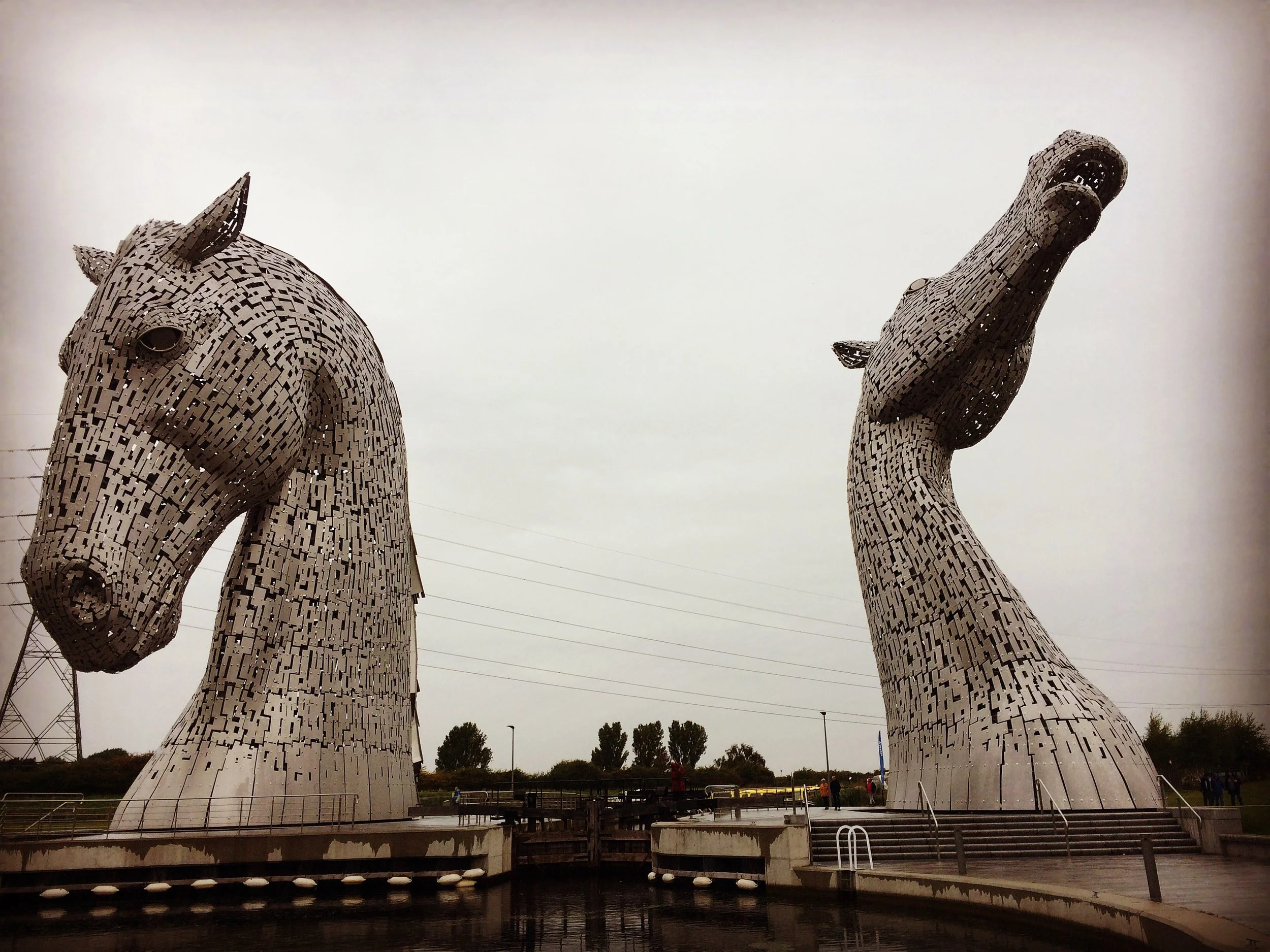 The Kelpies in Falkirk, Scotland