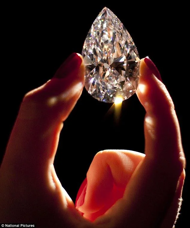 World’s largest "flawless" D-color, colorless diamond at 101.73 carat. The stone was recently cut from a rough diamond, weighing 236 carats, that had been found at the Jwaneng mine in Botswana. It took 21 months to polish. The diamond is a Type IIa, less than 1% of the world's diamonds are Type IIa.