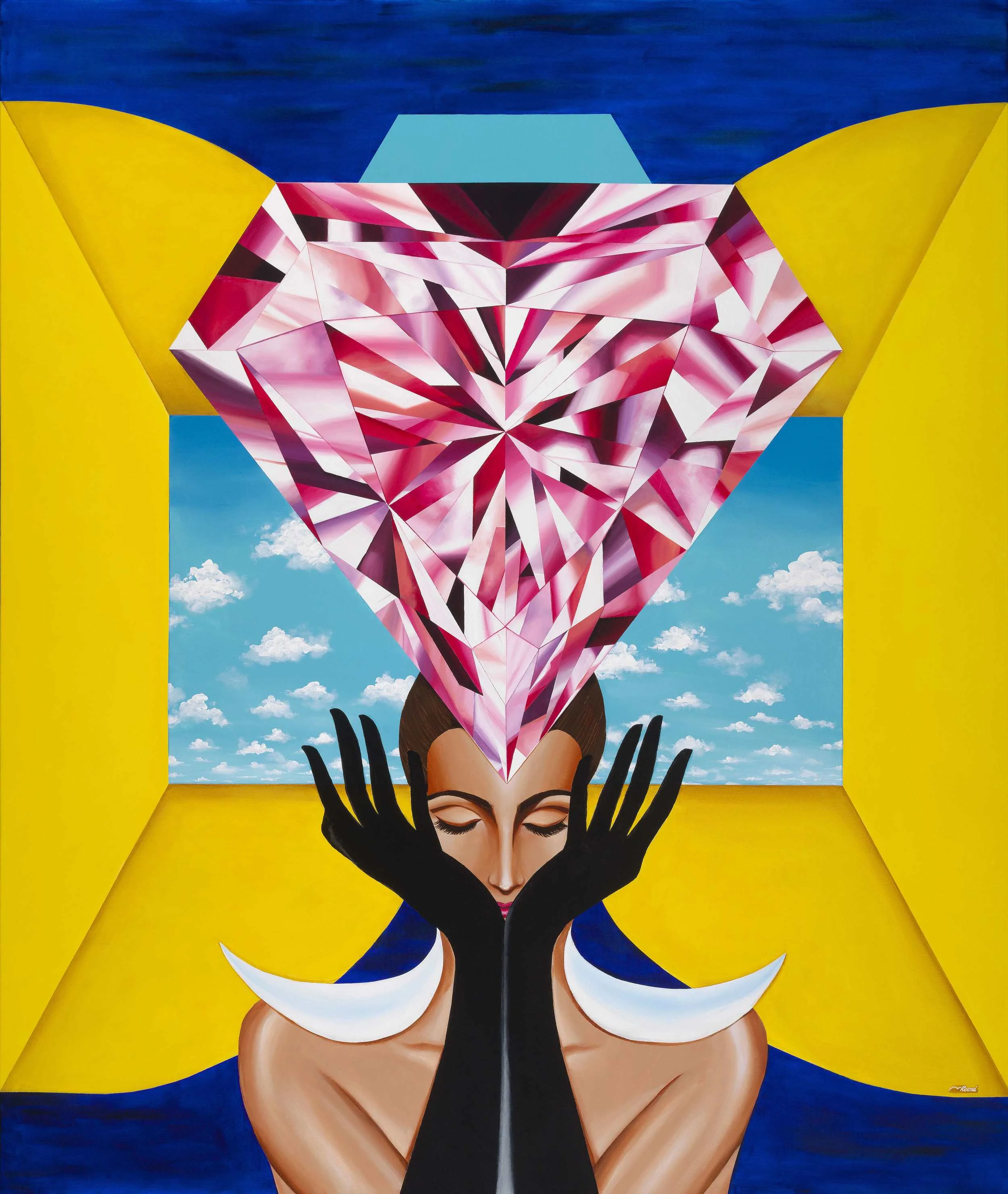 The Portal of Empowerment - A Painting By Reena Ahluwalia | Art Miami 2015