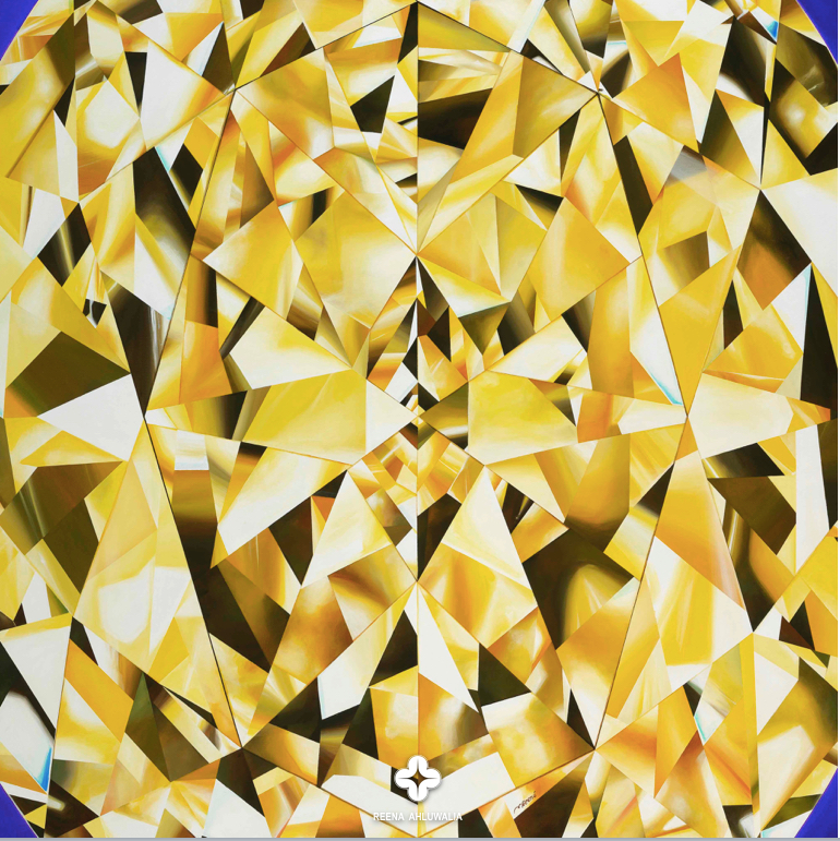 I got a new diamond painting, but the idea of cutting it up as