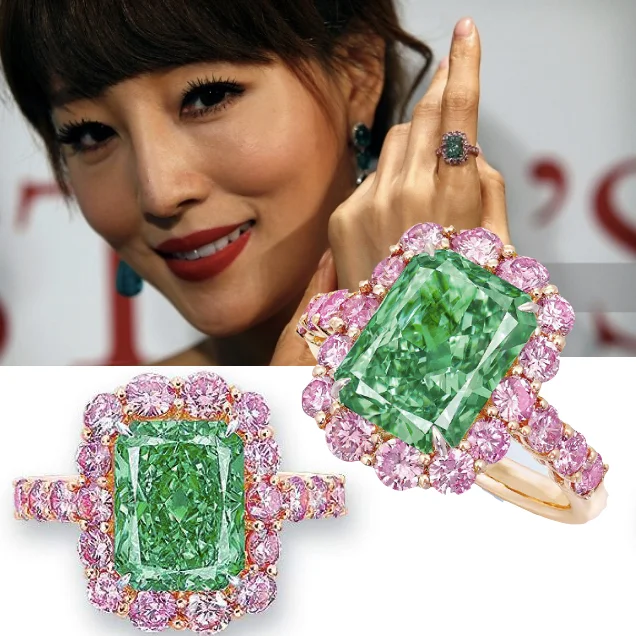 Sold for $17 million! Christie’s sold the ‘Aurora Green’ diamond to Chow Tai Fook for $16.8 million (HKD 130 million) at its Hong Kong auction May 2016, achieving $3.3 million per carat.