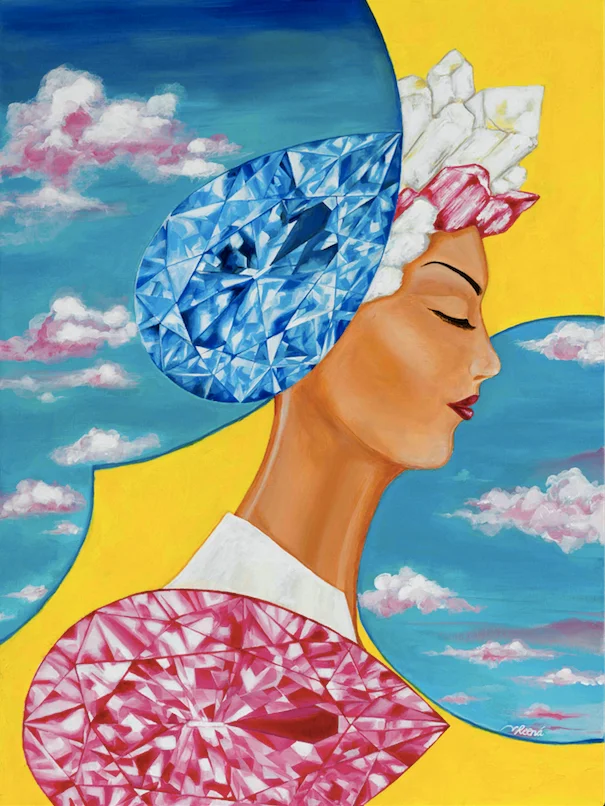 The Portal of Dreams. 18 x 24 inches. Painting by Reena Ahluwalia.
