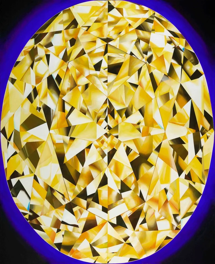 The Portrait of Luminosity. 60 x 48 inches. Painting by Reena Ahluwalia.