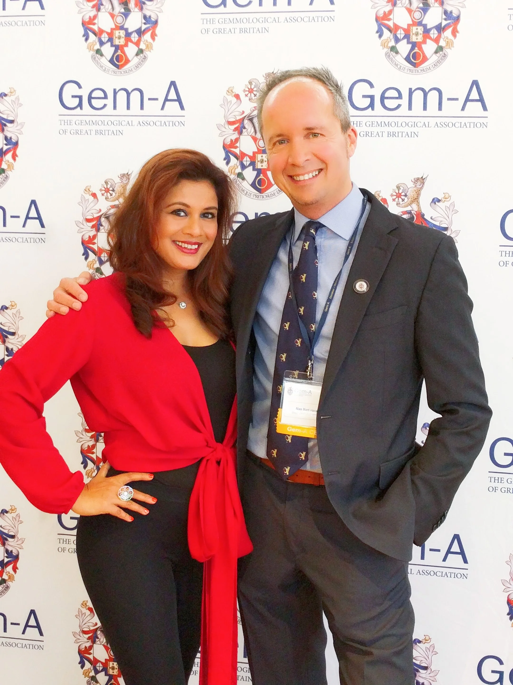 Reena Ahluwalia with Gem-A CEO, Alan Hart.