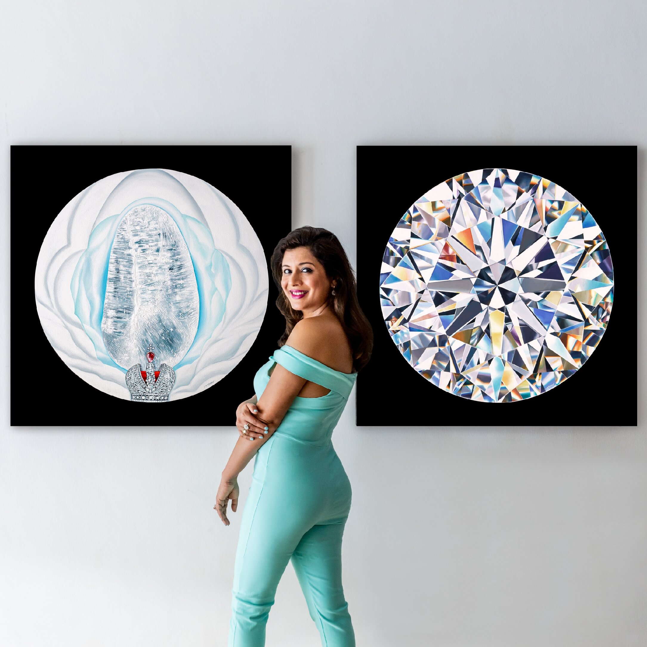 Reena Ahluwalia's Diamond Paintings Adorn DIVA Diamond Museum in Antwerp —  REENA AHLUWALIA