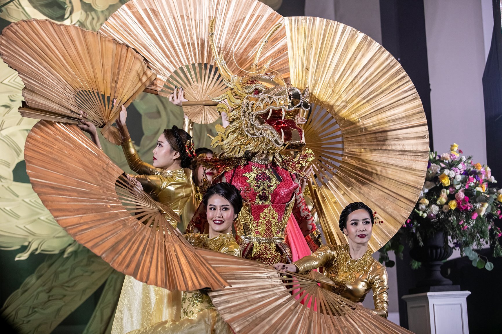  Dancers at the Mouawad Dragon Gala in Bangkok. 