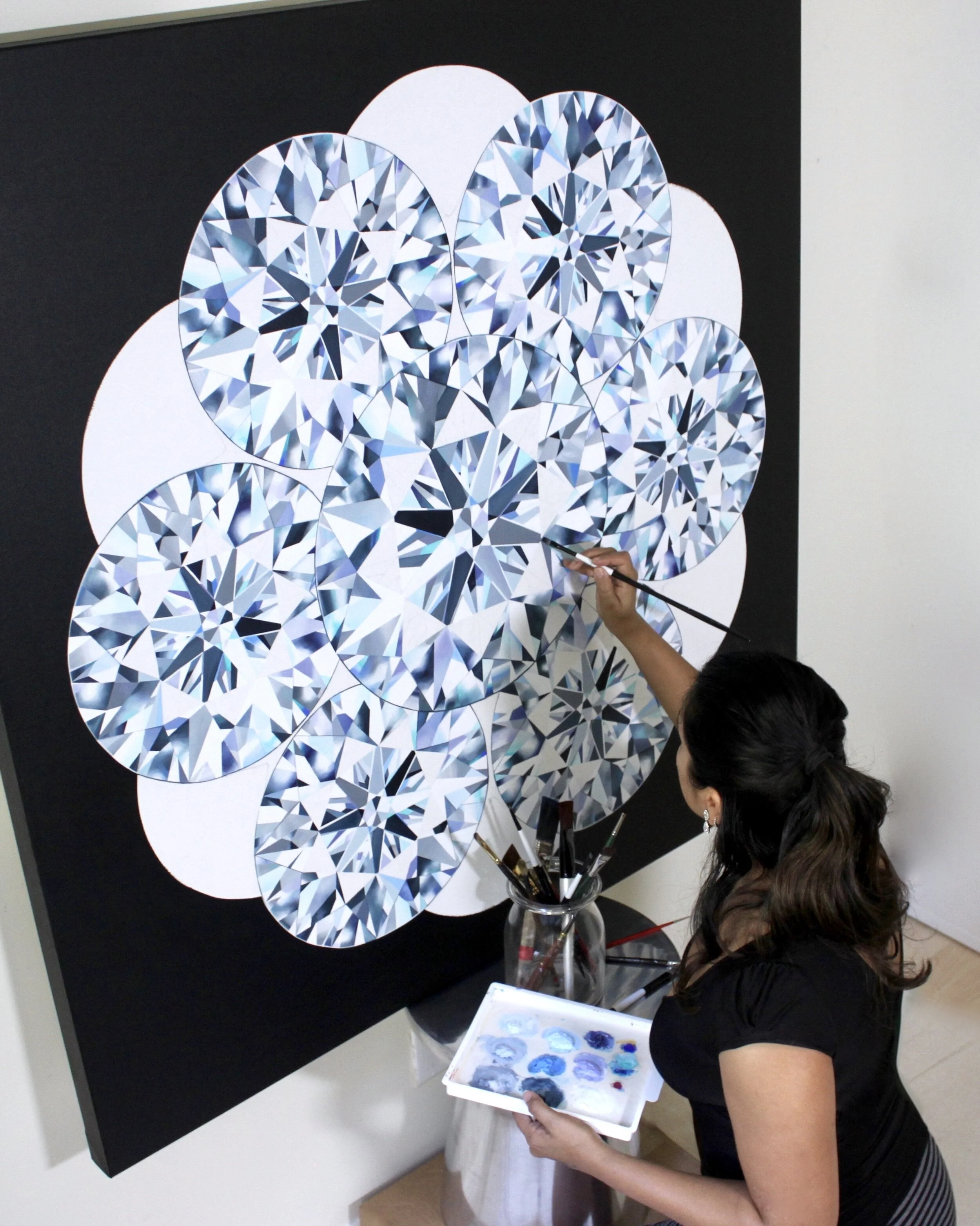 Reena Ahluwalia painting diamonds.jpeg