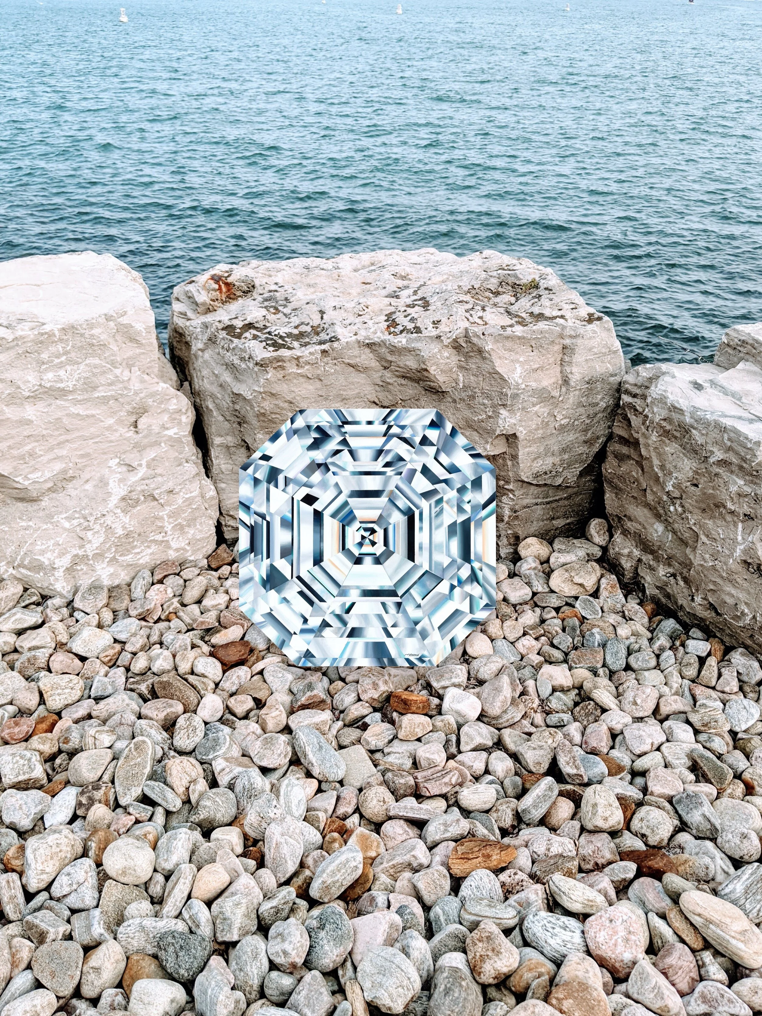 Asscher diamond painting by Reena Ahluwalia.jpeg