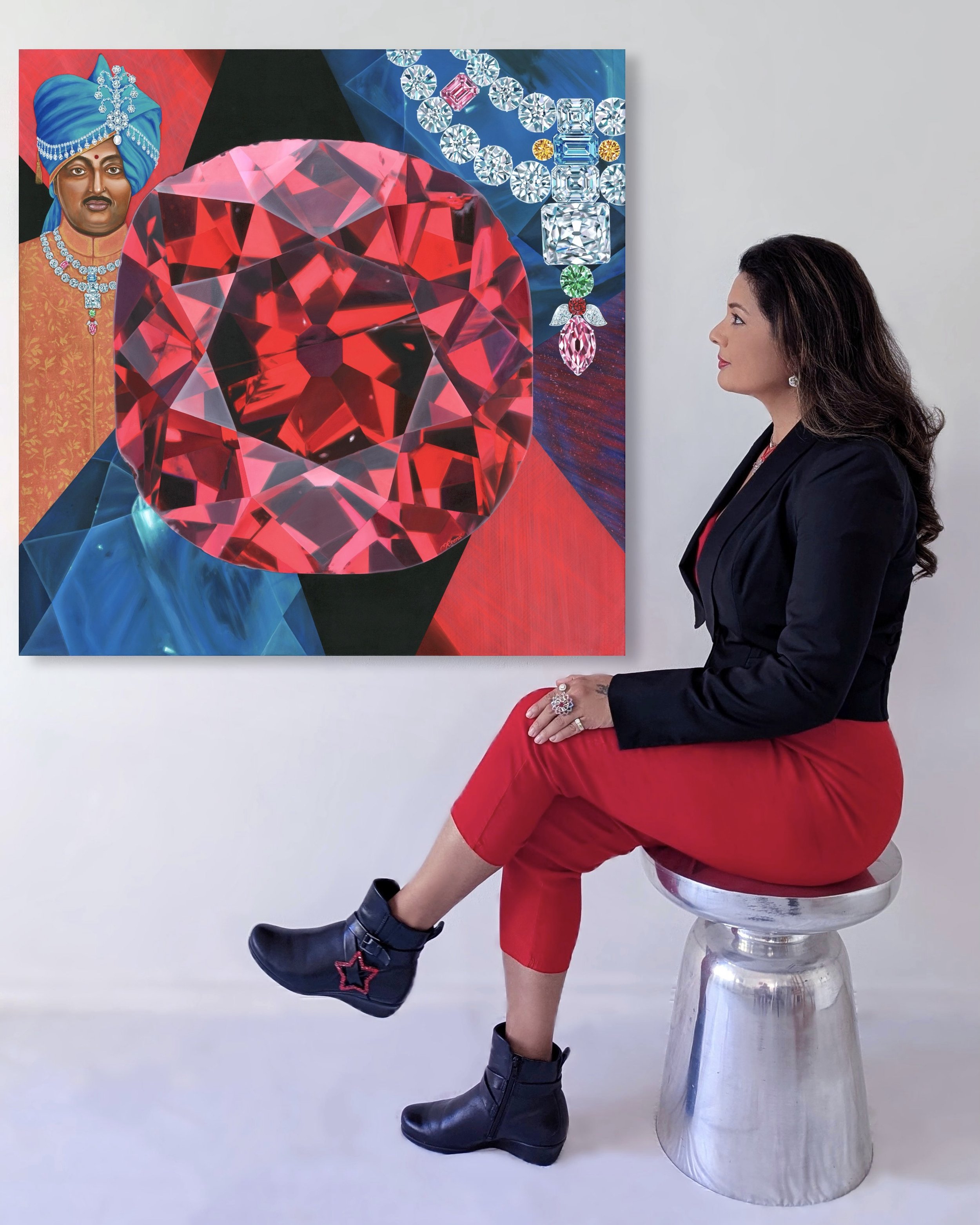 Reena Ahluwalia’s Winston Red Diamond Painting Accessioned Into Smithsonian