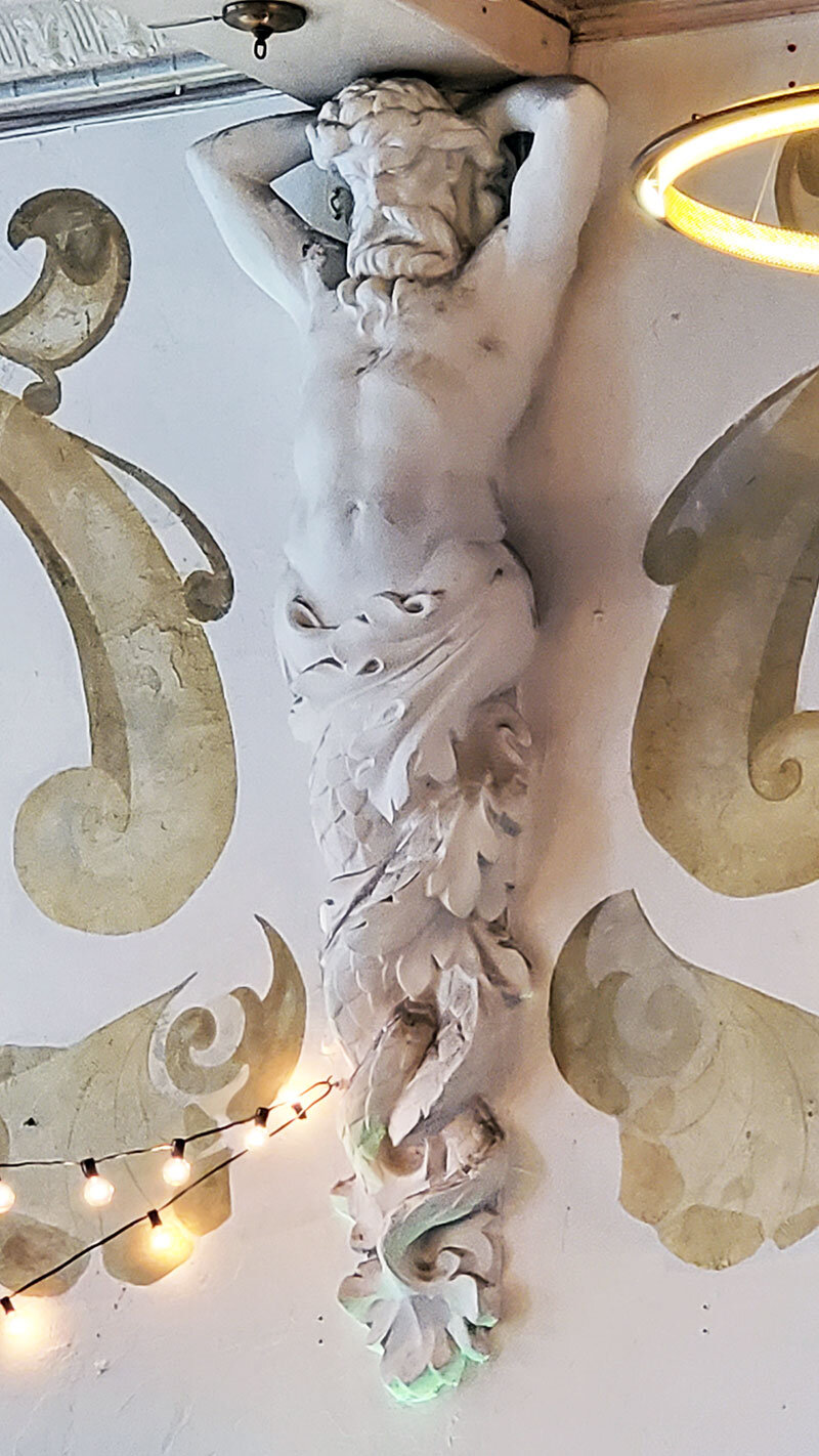 Gorgeous architectural details inside the DeKooning Studio where the Menagerie was held.