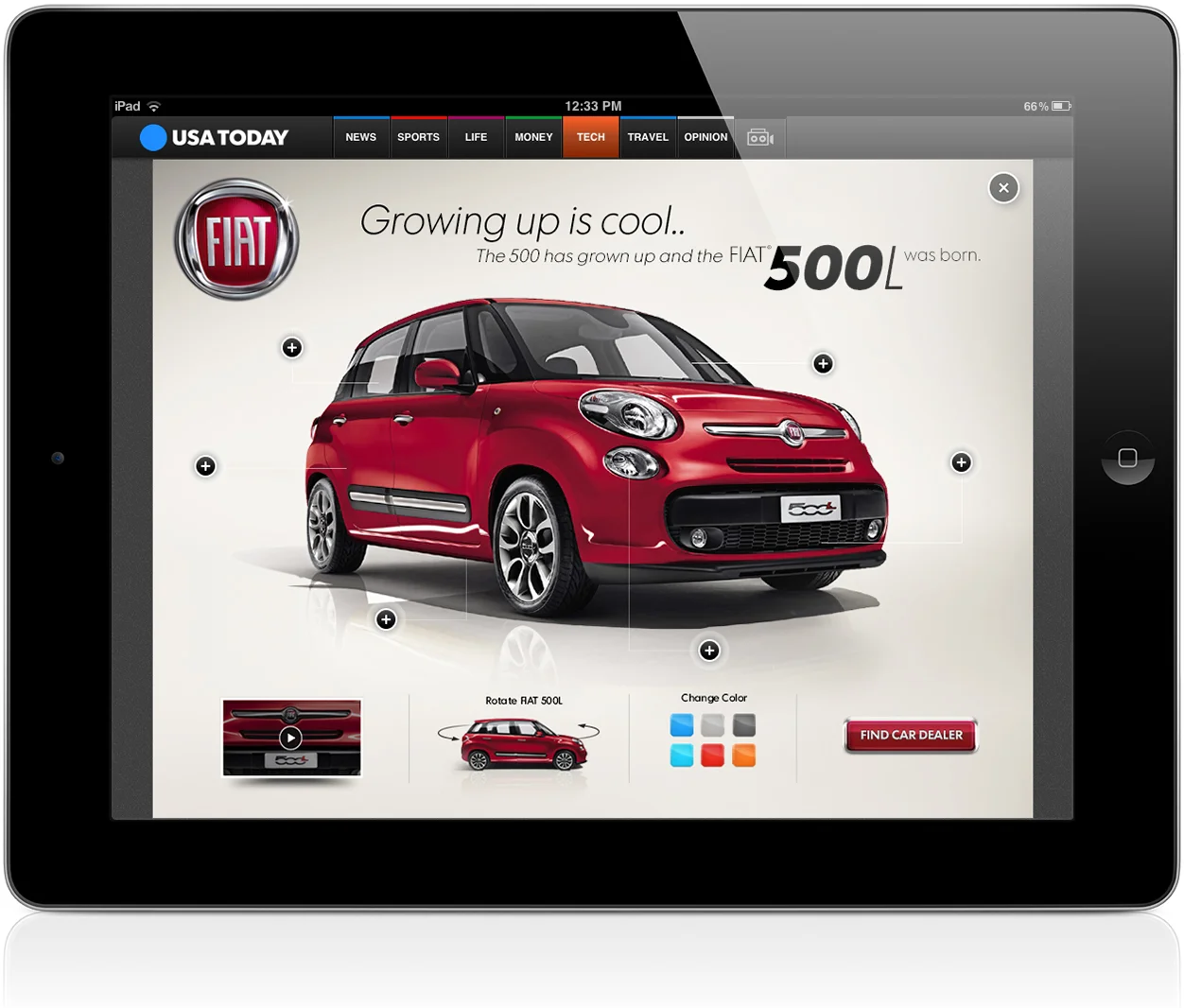 iPad tablet experience