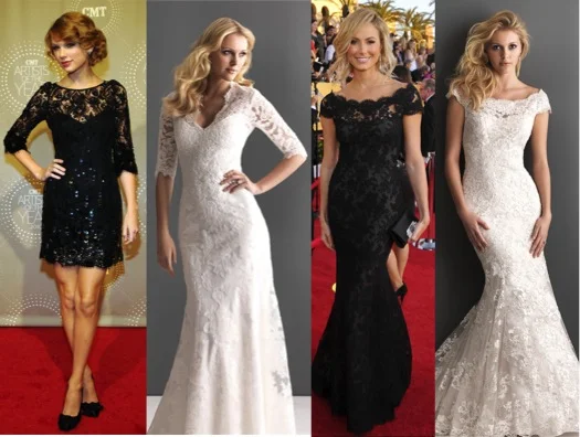 How fashion trends translate to Bridal Attire #lace – via Ellie's Bridal Blog