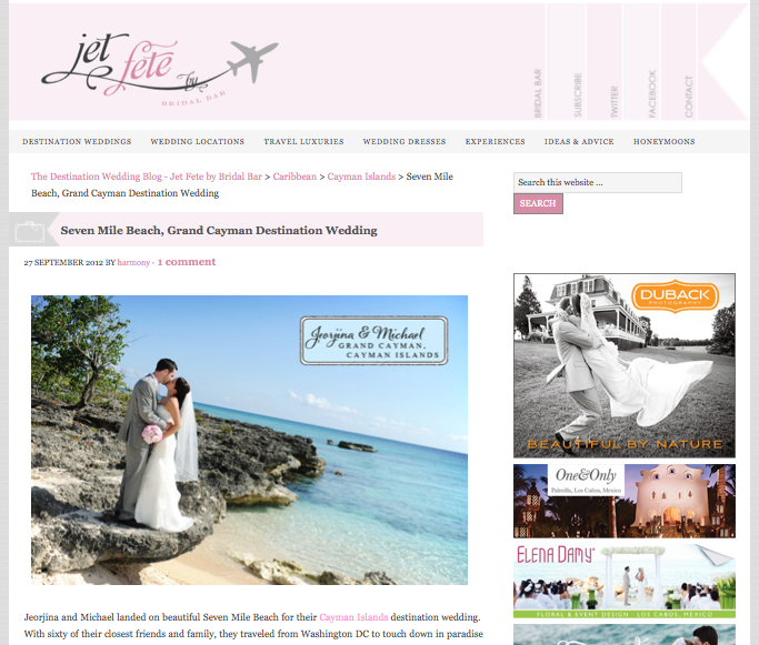 even Mile Beach, Grand Cayman Destination Wedding