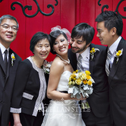 Ruth’s birdcage veil was the perfect final touch for her wedding day look