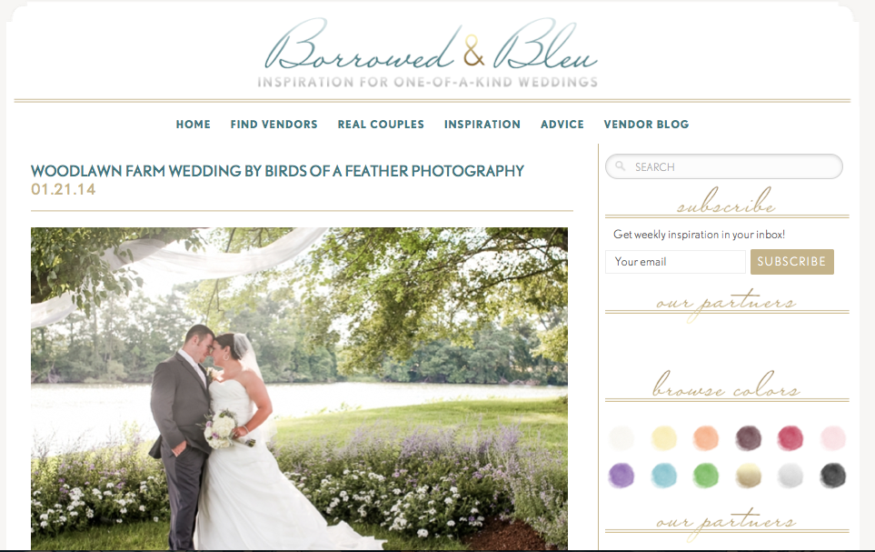 Woodlawn Farm Wedding by Birds of a Feather Photography