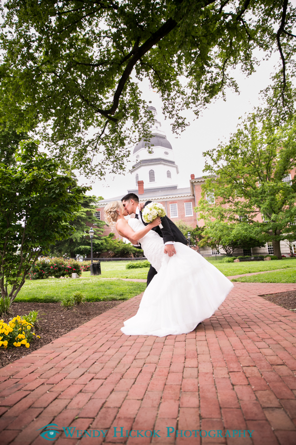  Courtney + Mike ♥ Courtney in Mikaella; BMs in Bill Levkoff ♥ Wendy Hickok Photography  (Annapolis, MD)  