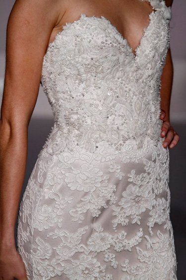 Details of the “original” gown our bride purchased at our Sample Sale