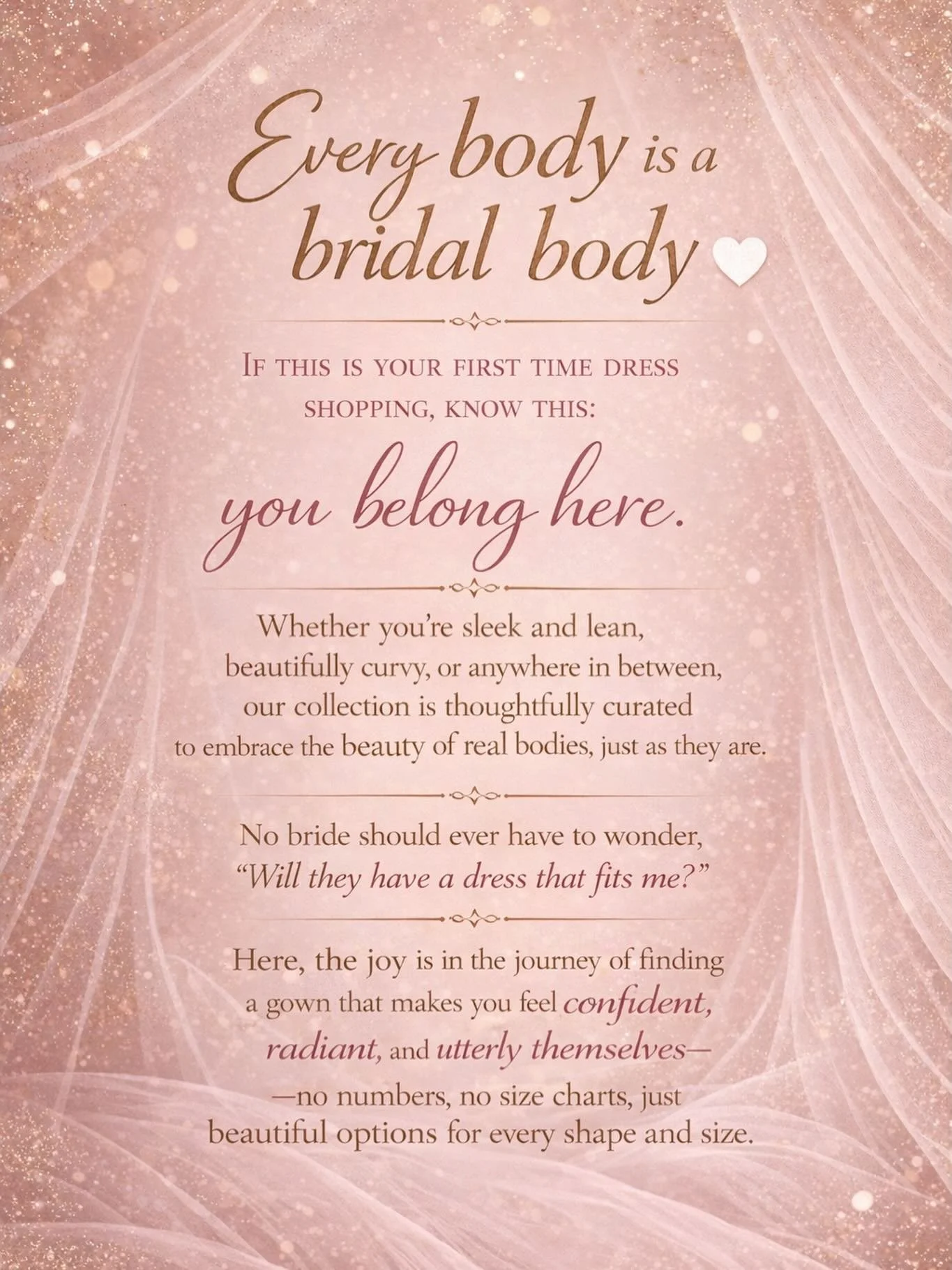 January is bringing the gowns 🤍✨
Join us for three must-see Trunk Shows:

✨ Essense of Australia | Jan 16&ndash;18
✨ Justin Alexander | Jan 23&ndash;25
✨Madi Lane | Jan 30 -Feb 1
Ellie&rsquo;s Bridal also proudly hosts Pronovias, and Allure, with th