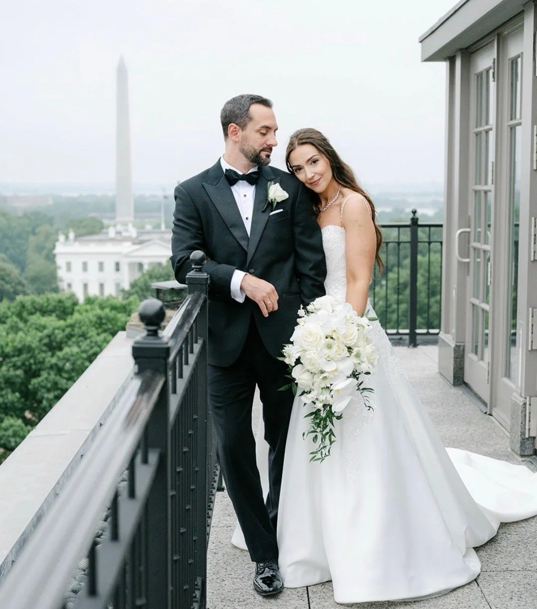 Congratulations to the new Mr. &amp; Mrs.! Your story starts with the dress, come find yours. ✨

For this couple, that story began right here at Ellie's Bridal, and it carried her all the way through a beautiful ceremony at @saintsophiadc and a celeb