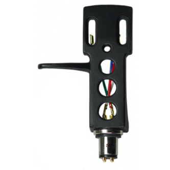 Headshell for Universal Tonearm. Gold plated pins and cable tips. $45.