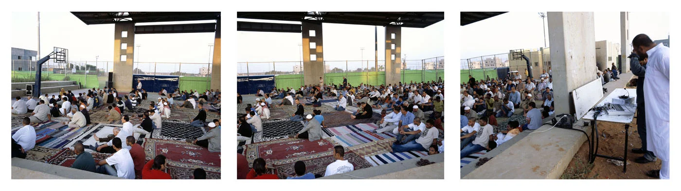 Eid al- Fitr Prayer #1 ( triptych), 2007, Inkjet print, 110X137 each