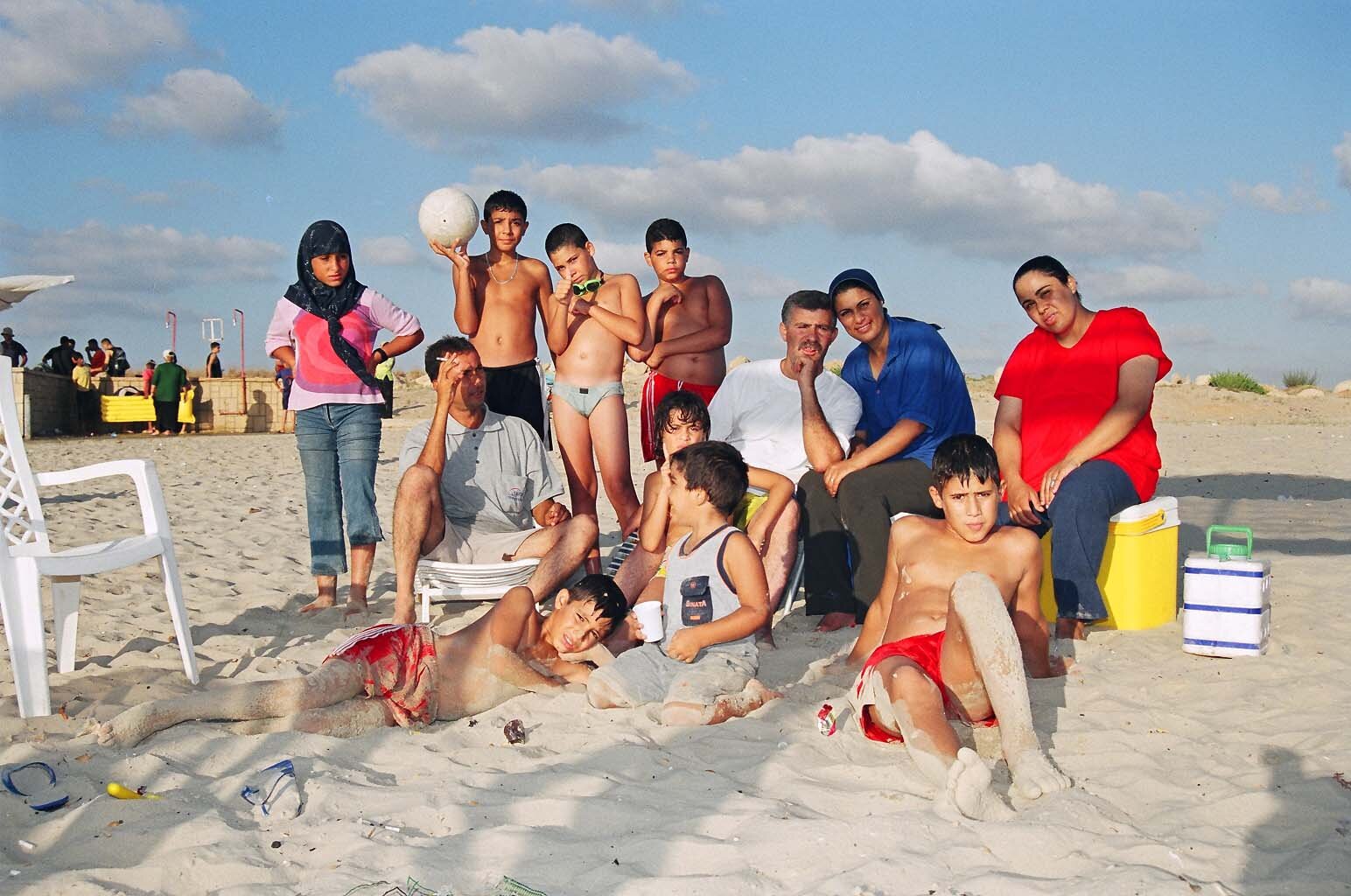 Family on the Beach #1, 2002, C-print, 37x56 cm