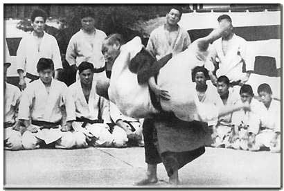  ​Judo founder Jigoro Kano executes a throw 