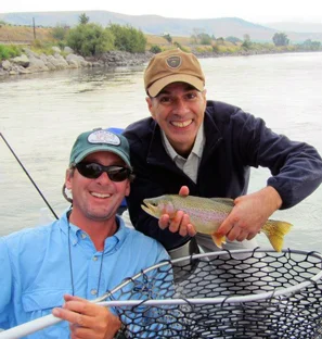 Tim with a happy client