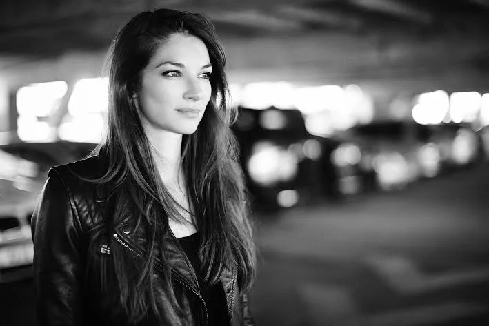 Katherine on a shoot with Will Whipple