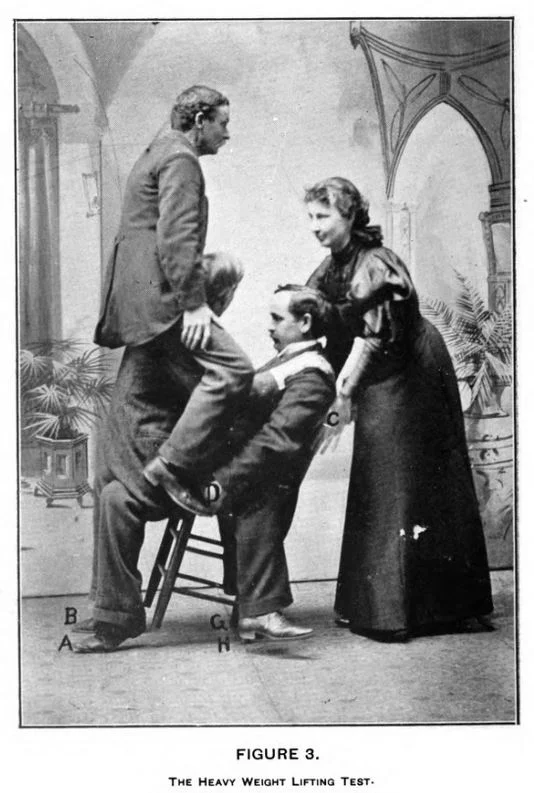 magic trick - the weight lifting test Lulu Heard