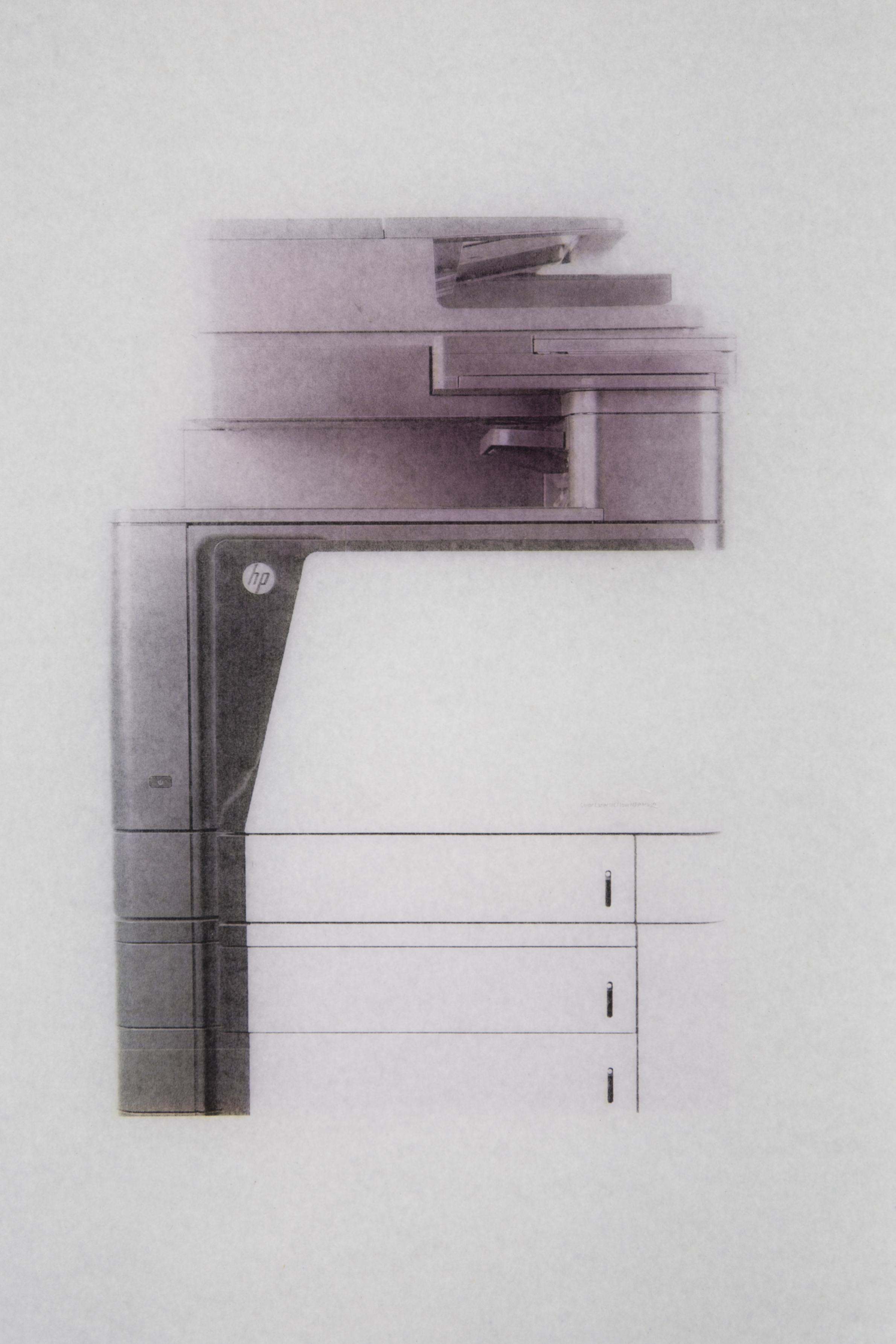 HP Laserjet Flow MFP M880, Four Colour Separation, Xerox Copies, Printed on Itself (2015)