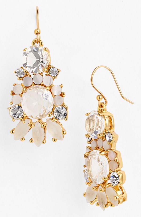 kate spade "Grand Bouquet" mixed stone earrings - $98