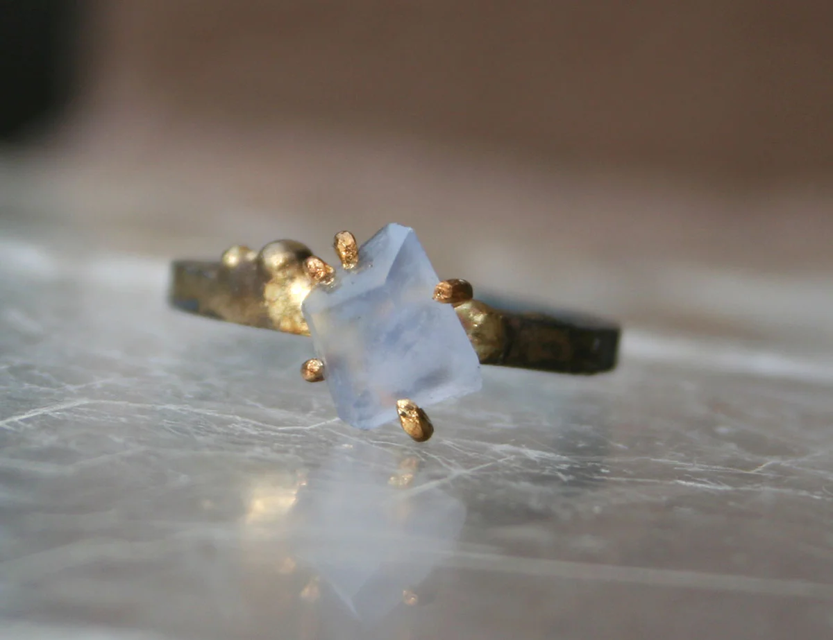 Chalcedony Small Stone Ring