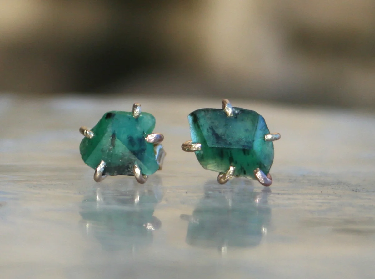 Brazilian Emerald Studs